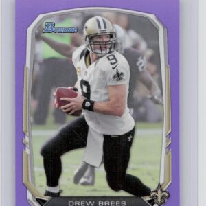 2013 Bowman Drew Brees Rainbow Purple #60 Saints
