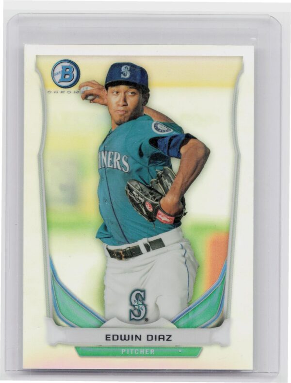 2014 Bowman Edwin Diaz /500 #BCP15 Mariners Chrome Prospects Refractors