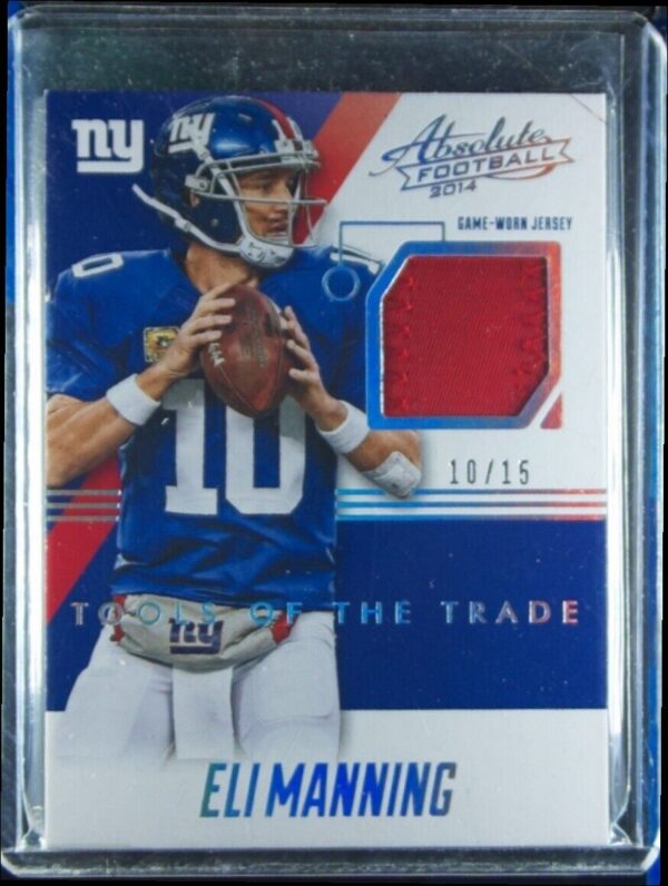 2014 Panini Absolute Eli Manning SN15 MEM #TT-EM Giants Tools of the Trade Prime