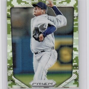 2014 Prizm Felix Hernandez Prizms Camo #40 Mariners