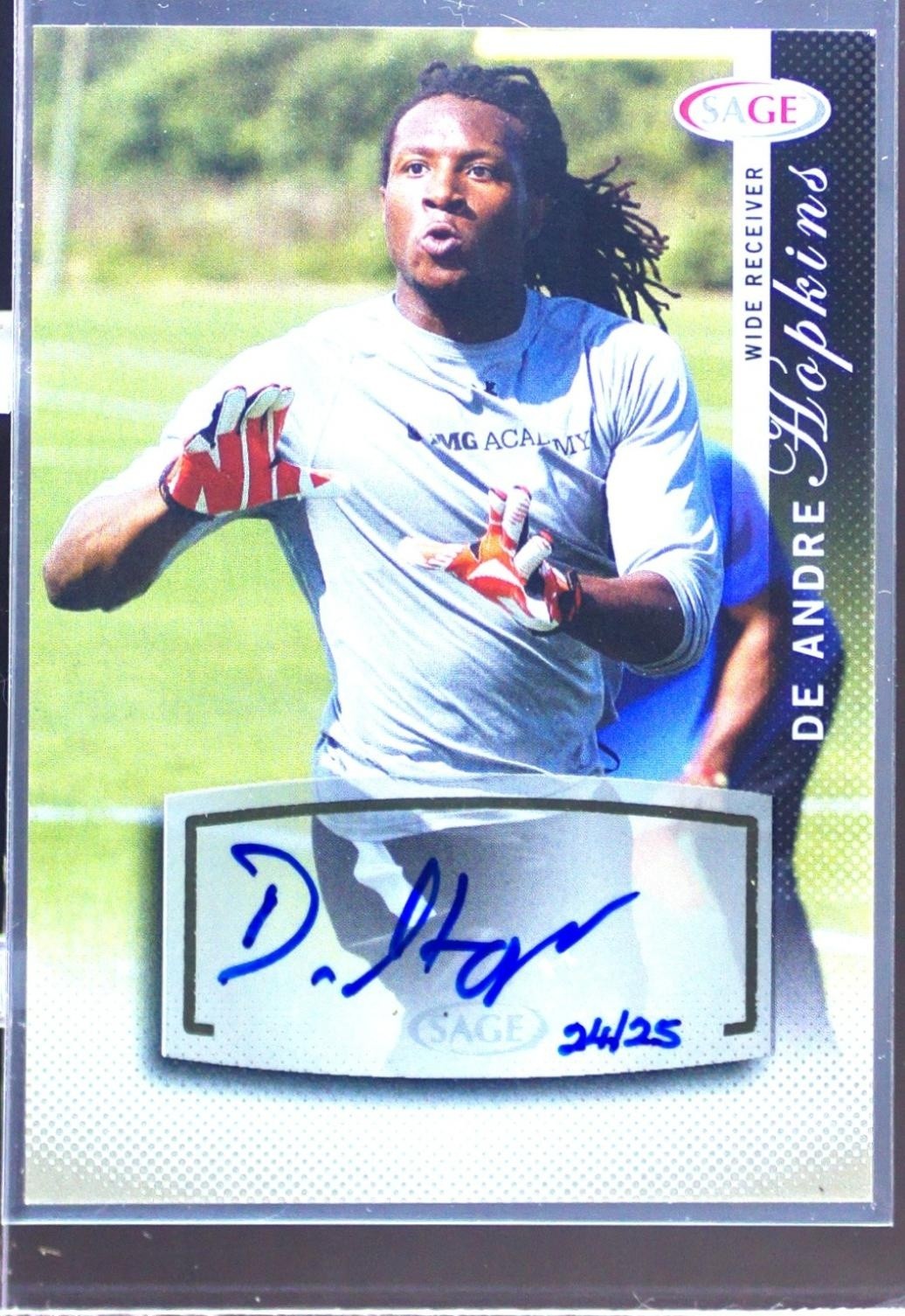 2014 Sage Autographed DeAndre Hopkins Auto /25 #S9 Tigers Sophomore Gold