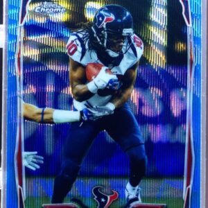 2014 Topps Chrome DeAndre Hopkins Blue Wave Refractor #40 Texans