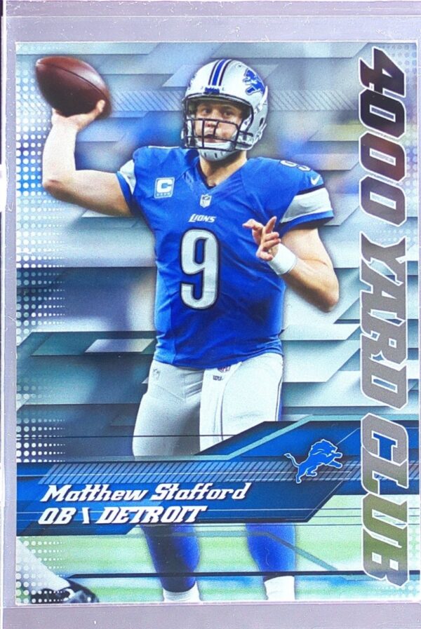 2014 Topps Matthew Stafford #9 Lions 4000 Yard Club