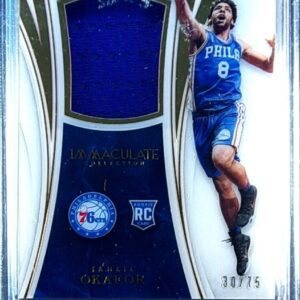 2015-16 Immaculate Jahlil Okafor /75 JSY #ST-JAO 76ers Immaculate Standard