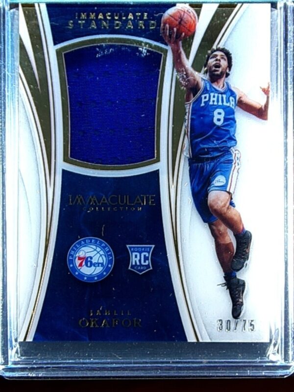 2015-16 Immaculate Jahlil Okafor /75 JSY #ST-JAO 76ers Immaculate Standard