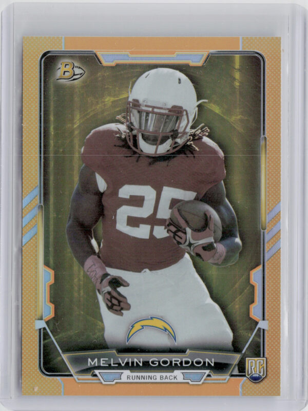 2015 Bowman Melvin Gordon Rookies Orange SN299 #29 Chargers