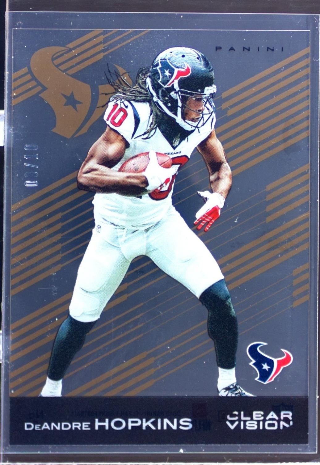 2015 Clear Vision DeAndre Hopkins Gold /10 #57 Texans