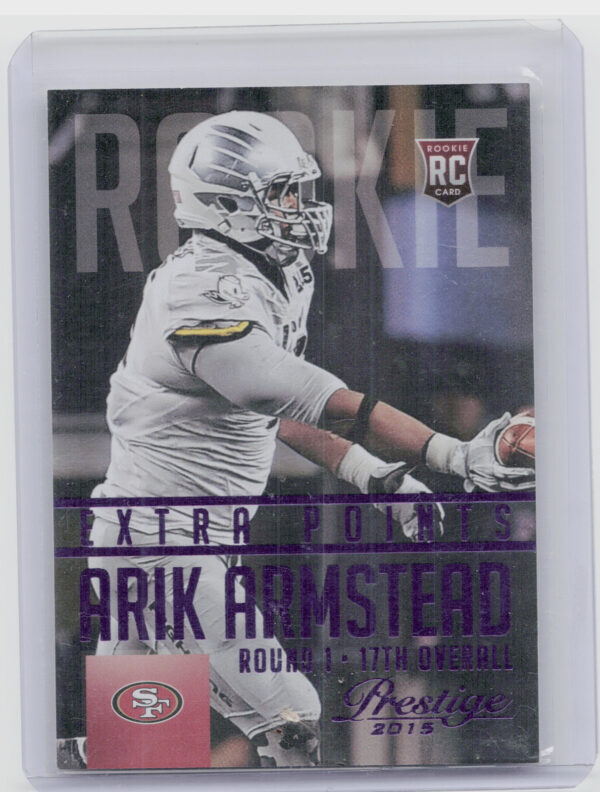 2015 Panini Prestige Arik Armstead Extra Points Purple SN100 #205 49ers