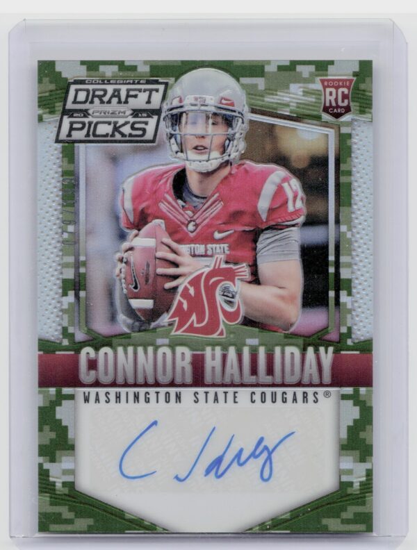 2015 Panini Prizm Collegiate Draft Picks Connor Halliday AU SN199 #169 Cougars