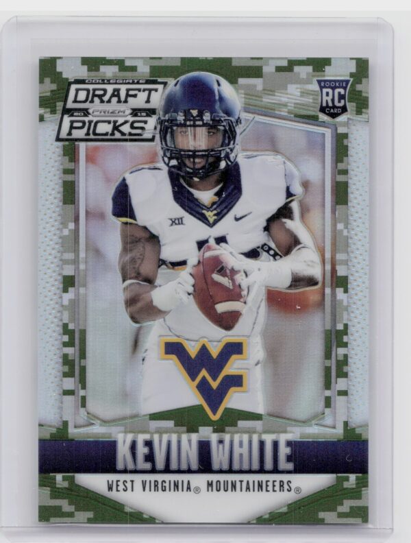2015 Prizm Collegiate Draft Picks Kevin White Prizms Camo /199 #128 Mountaineer