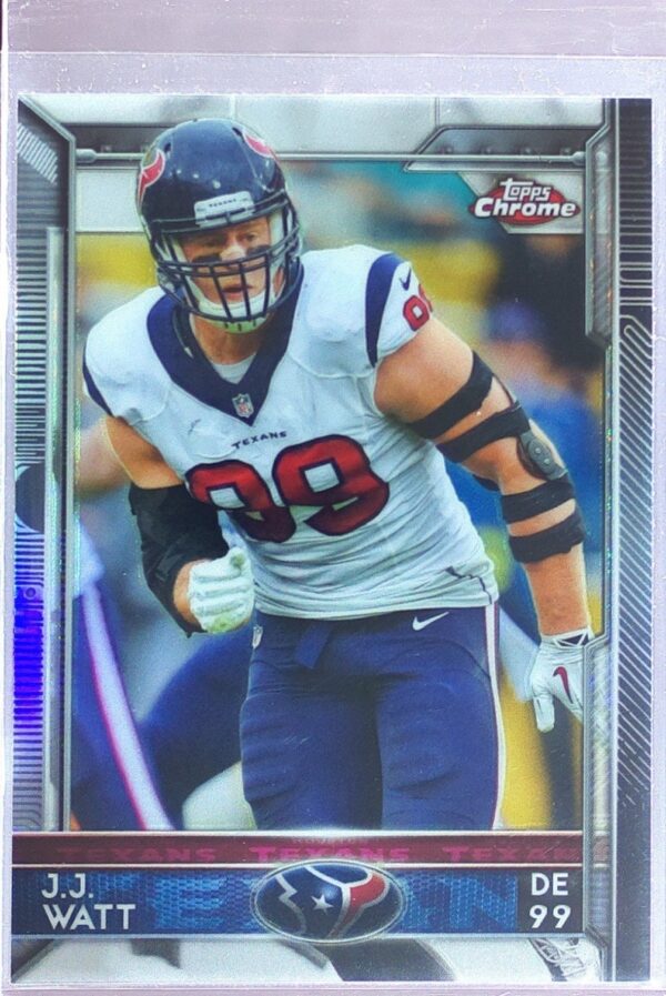 2015 Topps Chrome J.J. Watt Refractor #75 Texans
