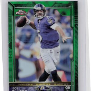 2015 Topps Chrome Joe Flacco Green Refractor #54 Ravens