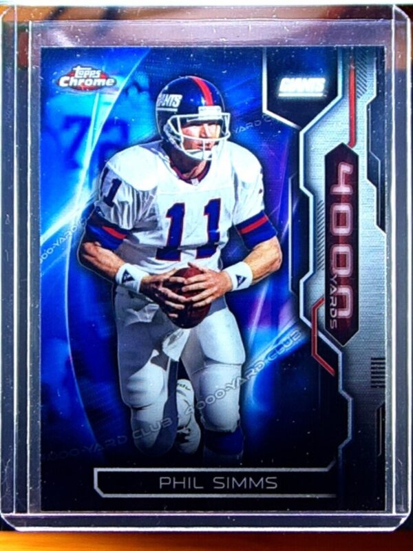 2015 Topps Chrome Phil Simms #AT4K-PS Giants All Time 4000 Yard Club