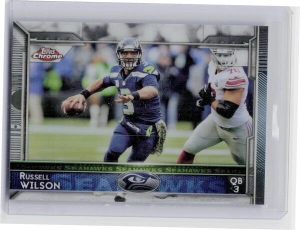 2015 Topps Chrome Russell Wilson Refractor #15 Seahawks