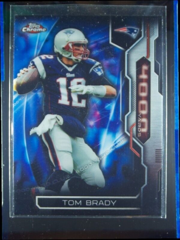 2015 Topps Chrome Tom Brady #AT4K-TB Patriots All Time 4000 Yard Club