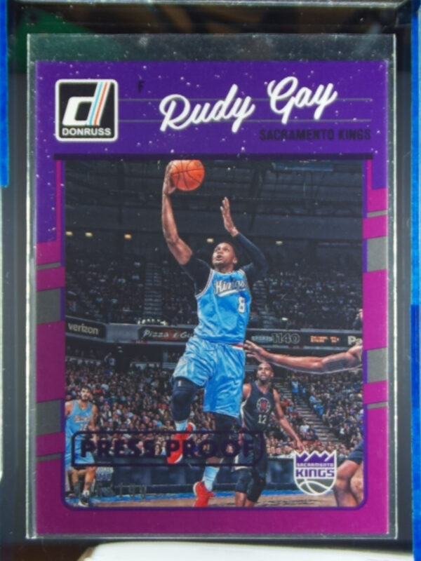 2016-17 Donruss Rudy Gay Press Proof Purple SN199 #57 Kings