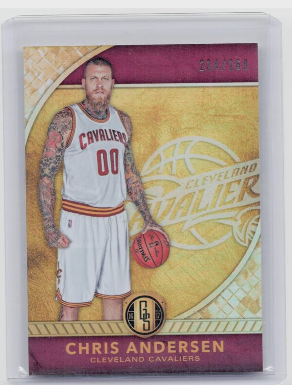 2016-17 Panini Gold Standard Chris Andersen SN269 #77 Cavaliers