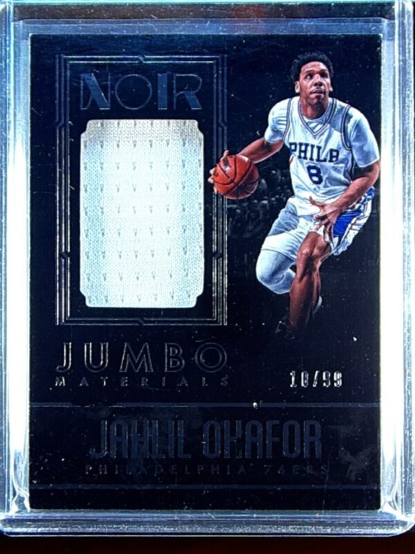 2016-17 Panini Noir Jahlil Okafor /99 JSY #48 76ers Jumbo Materials