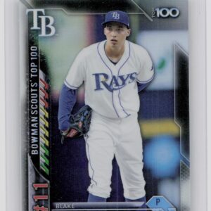 2016 Bowman Blake Snell #BTP-11 Rays Bowman Scouts' Top 100
