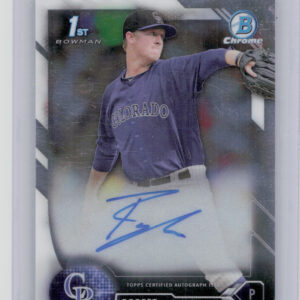 2016 Bowman Draft Robert Tyler AU #CDA-RT Rockies Chrome Draft Pick Autographs