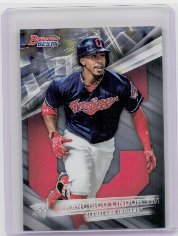 2016 Bowman's Best Francisco Lindor #40 Indians