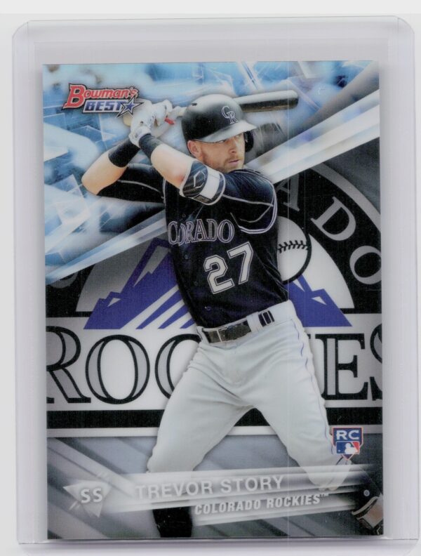 2016 Bowman's Best Trevor Story Refractor #12 Rockies