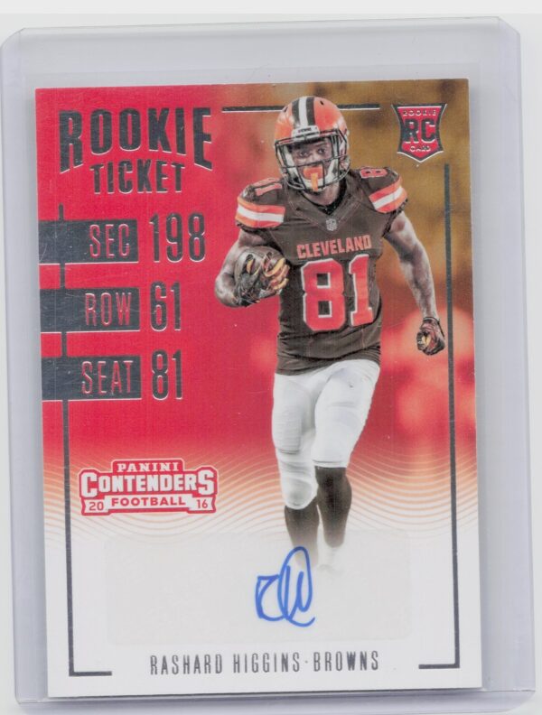 2016 Panini Contenders Rashard Higgins AU RC #113 Browns