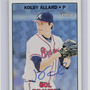 2016 Topps Heritage Minor League Kolby Allard AU #ROA-KA Braves Real One Autogra