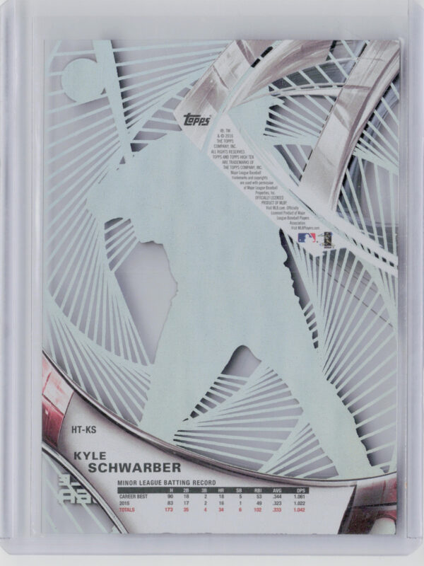 2016 Topps High Tek Kyle Schwarber #HT-KS Cubs - Image 3