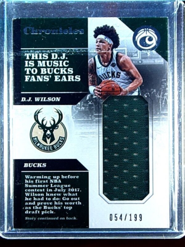 2017-18 Chronicles D.J. Wilson /199 JSY #CS-DJW Bucks