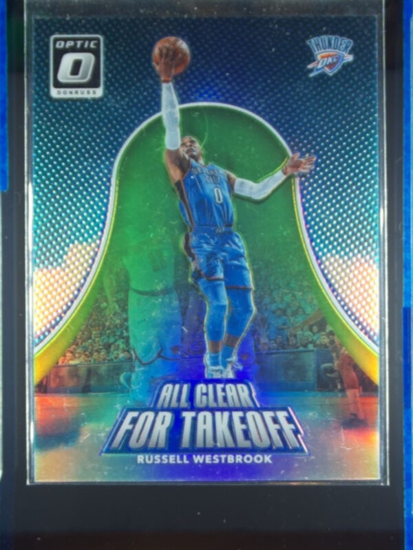 2017-18 Donruss Optic Russell Westbrook SN175 #11 Thunder All Clear for Takeoff