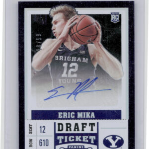 2017-18 Panini Contenders Draft Picks Eric Mika AU SN99 #106 Cougars College Dra