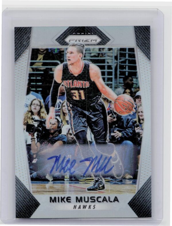 2017-18 Panini Prizm Mike Muscala AU #104 Hawks Autographs