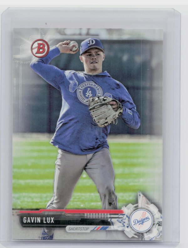 2017 Bowman Draft Gavin Lux Silver SN499 #BD-171 Dodgers