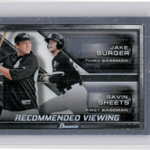 2017 Bowman Draft Jake Burger / Gavin Sheets #RV-CWS Sox Recommended Viewing