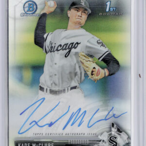 2017 Bowman Draft Kade McClure AU SN499 #CDA-KMC Sox Chrome Draft Pick Autograph