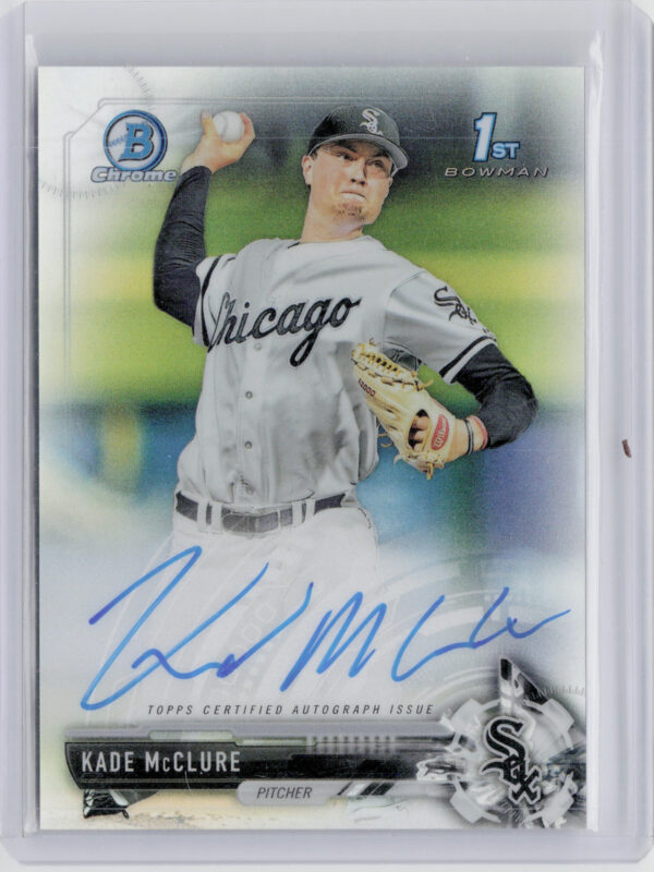 2017 Bowman Draft Kade McClure AU SN499 #CDA-KMC Sox Chrome Draft Pick Autograph
