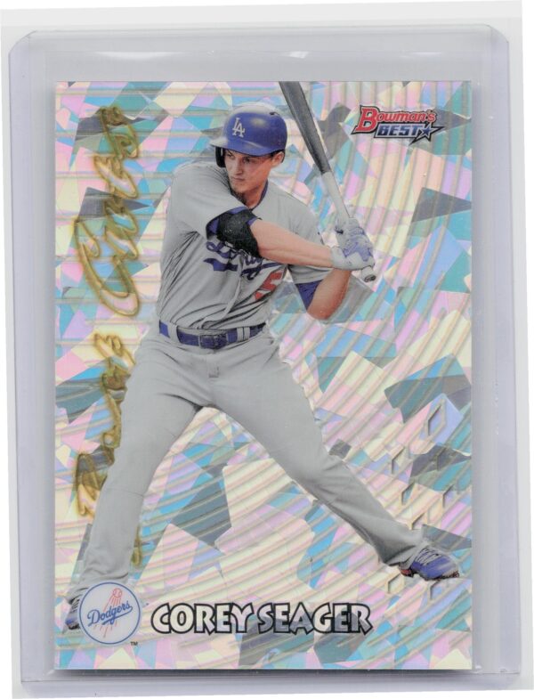 2017 Bowman's Best Corey Seager #97BC-CS Dodgers 1997 Best Cuts Atomic Refractor
