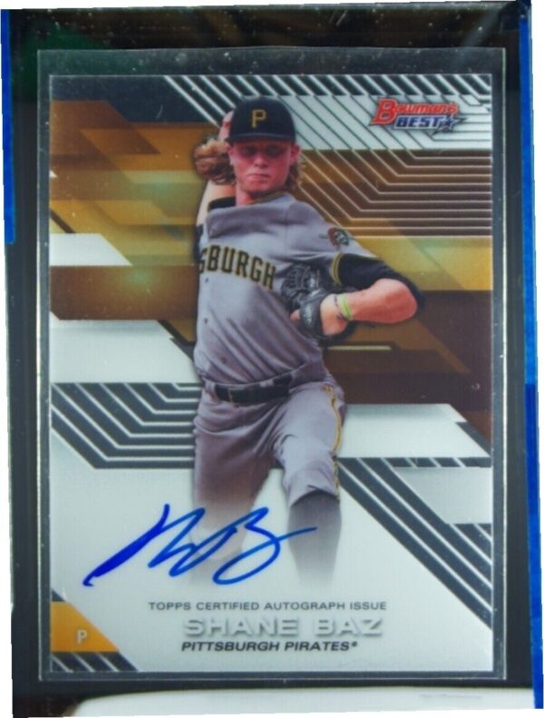 2017 Bowman's Best Shane Baz AU #B17-SB Pirates Best of 2017 Autographs