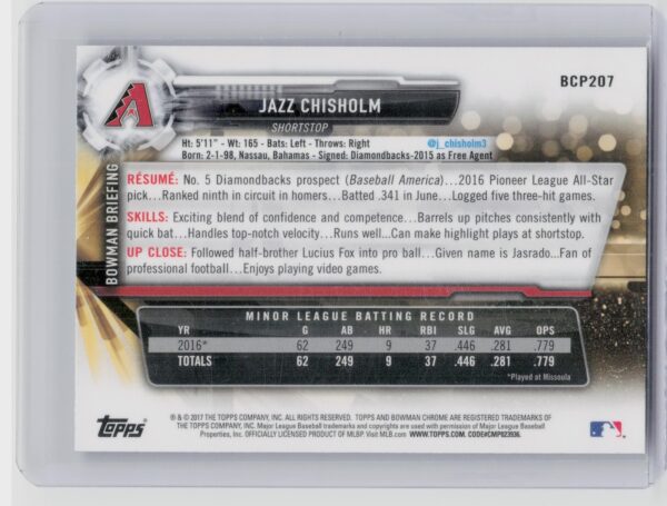 2017 Chrome Jazz Chisholm BCP207 - Image 3