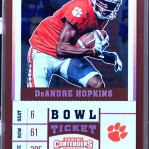 2017 Contenders Draft Picks DeAndre Hopkins Bowl Ticket /99 #25 Tigers