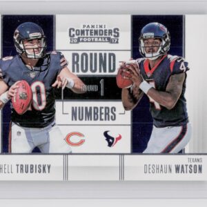 2017 Contenders Mitchell Trubisky / Deshaun Watson #RN-1 Texans Round Numbers