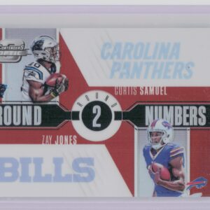 2017 Contenders Optic Curtis Samuel / Zay Jones /49 #RN-10 Bills Red