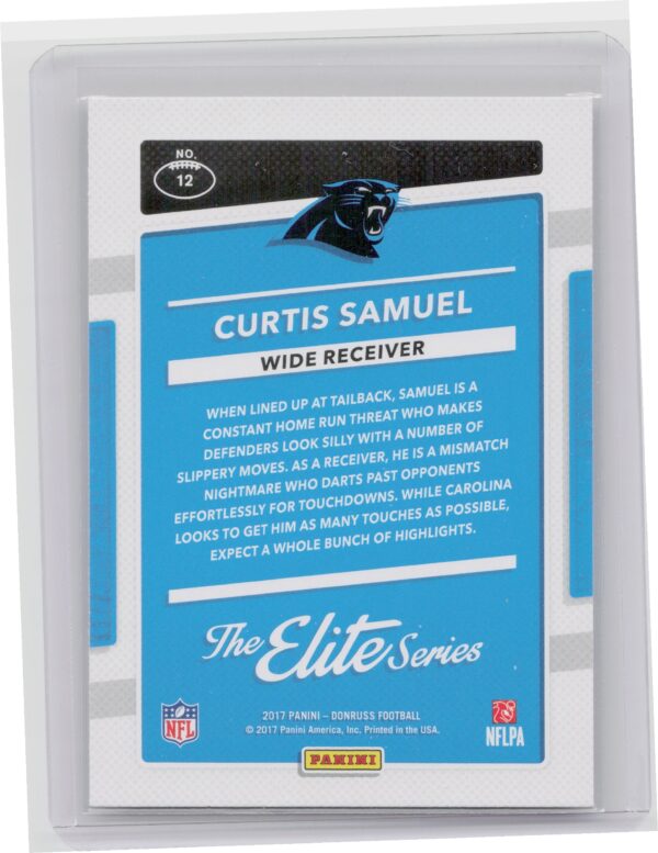 2017 Donruss Curtis Samuel #12 Panthers The Elite Series Rookies - Image 3