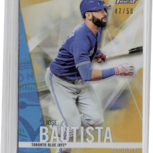 2017 Finest Jose Bautista Gold Refractor SN50 #18 Jays