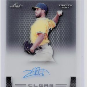 2017 Leaf Trinity Norge Ruiz Auto #CA-NR1 Athletics Clear Autographs Gray