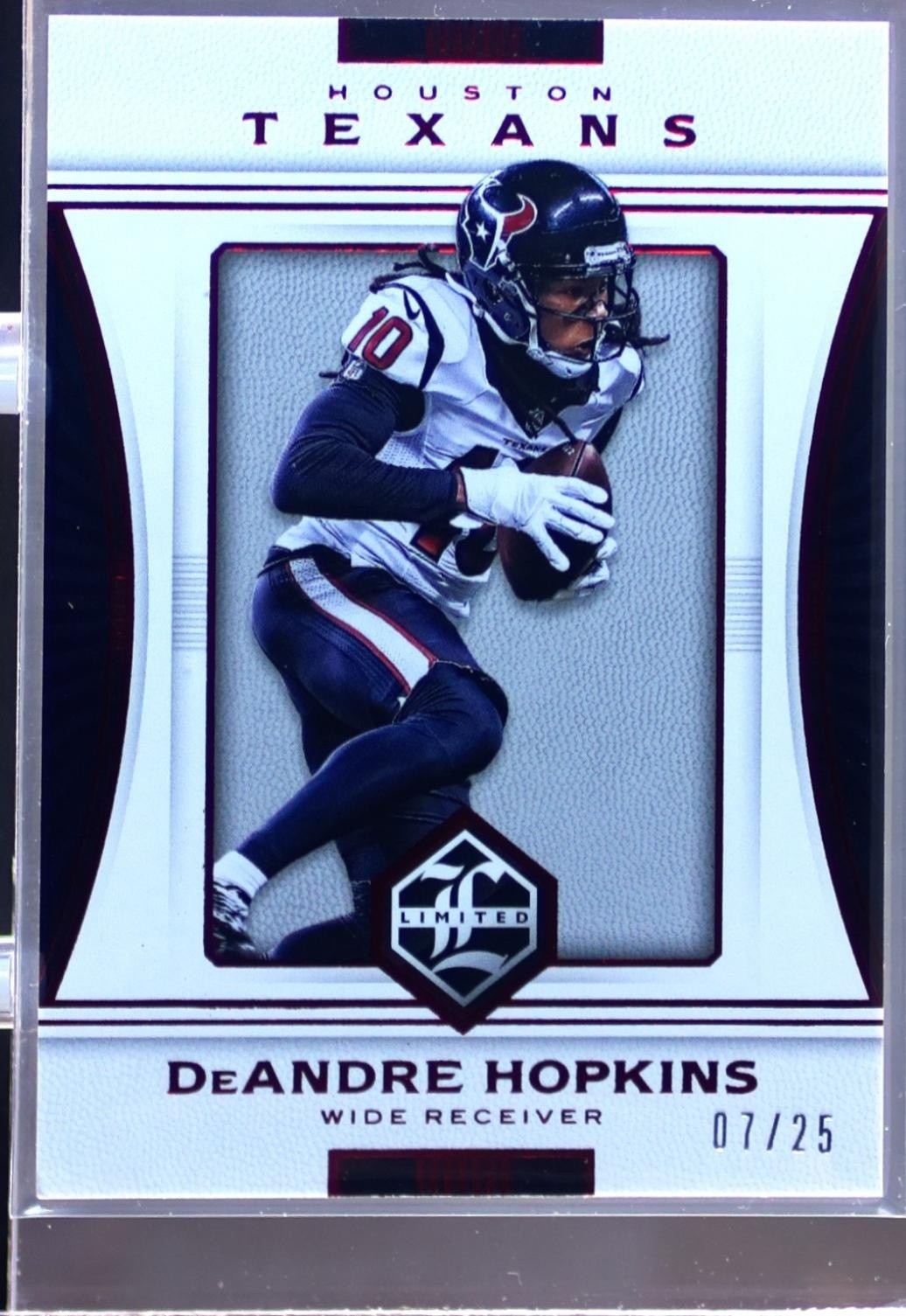 2017 Limited DeAndre Hopkins Ruby Spotlight /25 #15 Texans