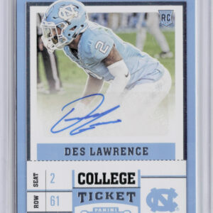 2017 Panini Contenders Draft Picks Des Lawrence AU #285 Heels
