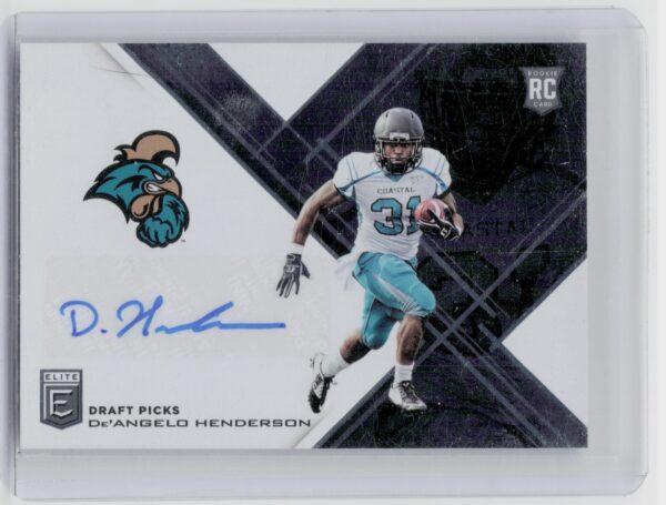 2017 Panini Elite Draft Picks De'Angelo Henderson Auto #287 Chanticleers Draft P