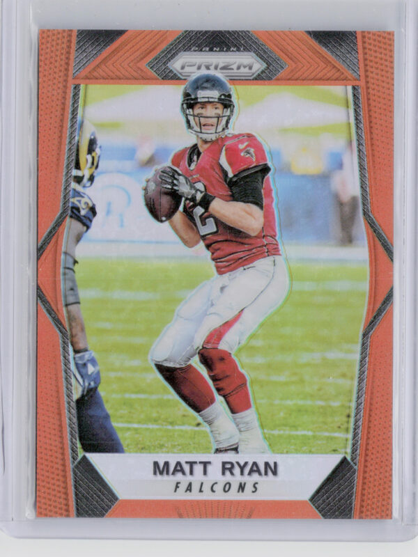 2017 Panini Prizm Matt Ryan Prizm Orange SN275 #8 Falcons